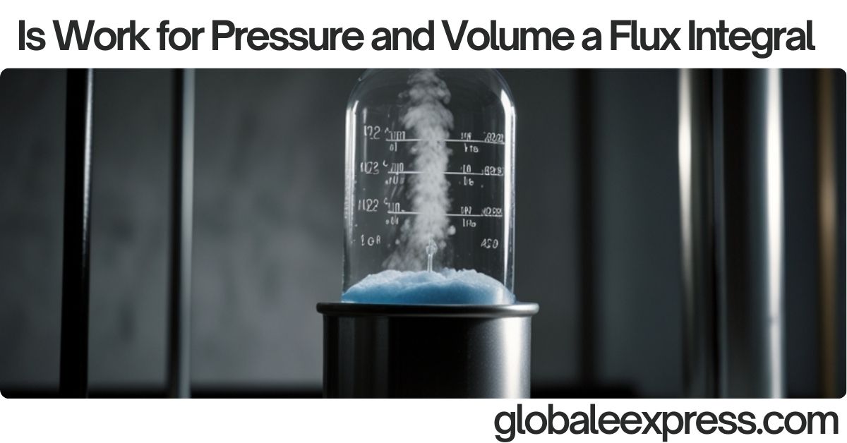 Is Work for Pressure and Volume a Flux Integral